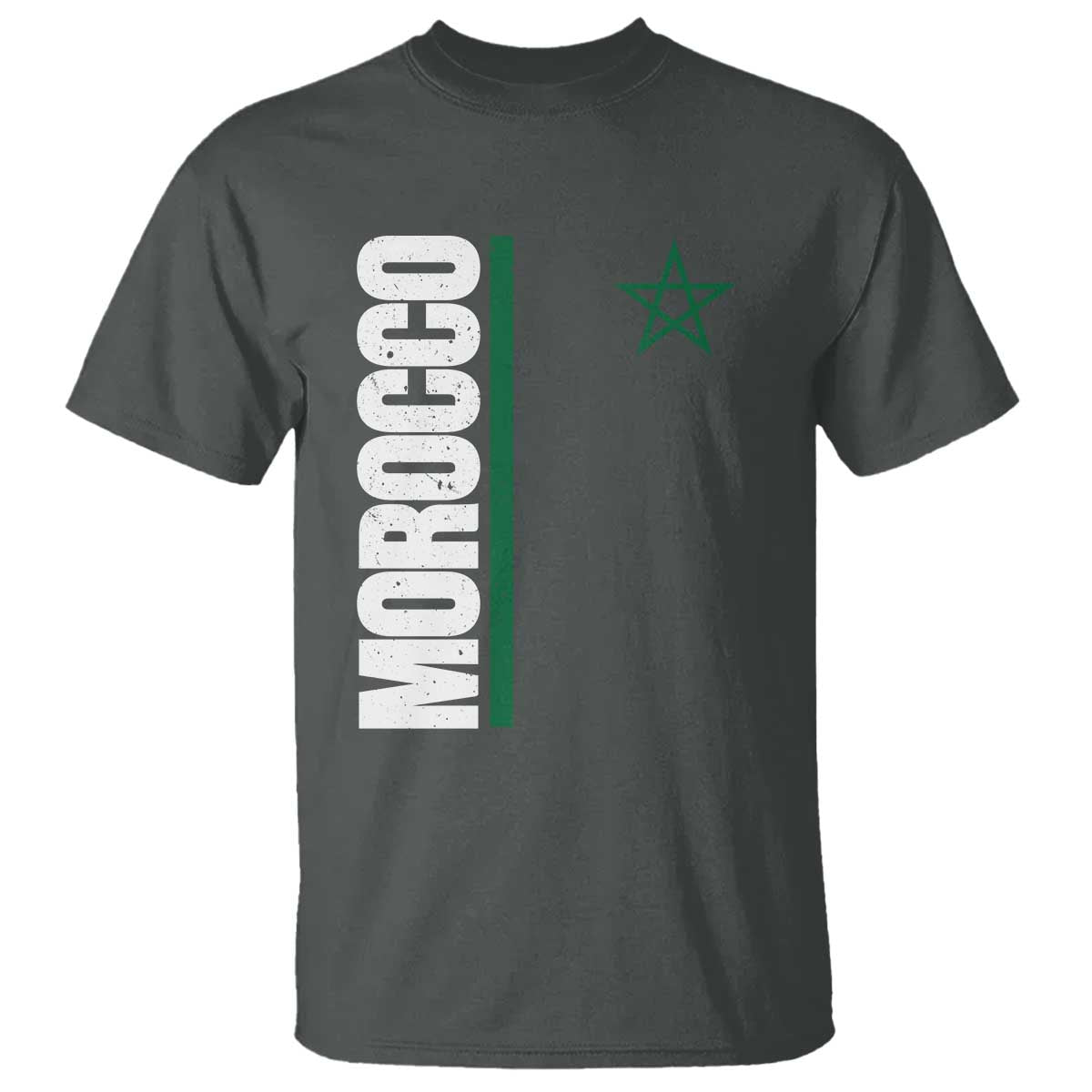 Morocco Green Star Flag Patriotic Moroccan Pride T Shirt