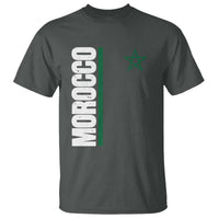 Morocco Green Star Flag Patriotic Moroccan Pride T Shirt