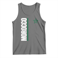Morocco Green Star Flag Patriotic Moroccan Pride Tank Top