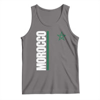 Morocco Green Star Flag Patriotic Moroccan Pride Tank Top