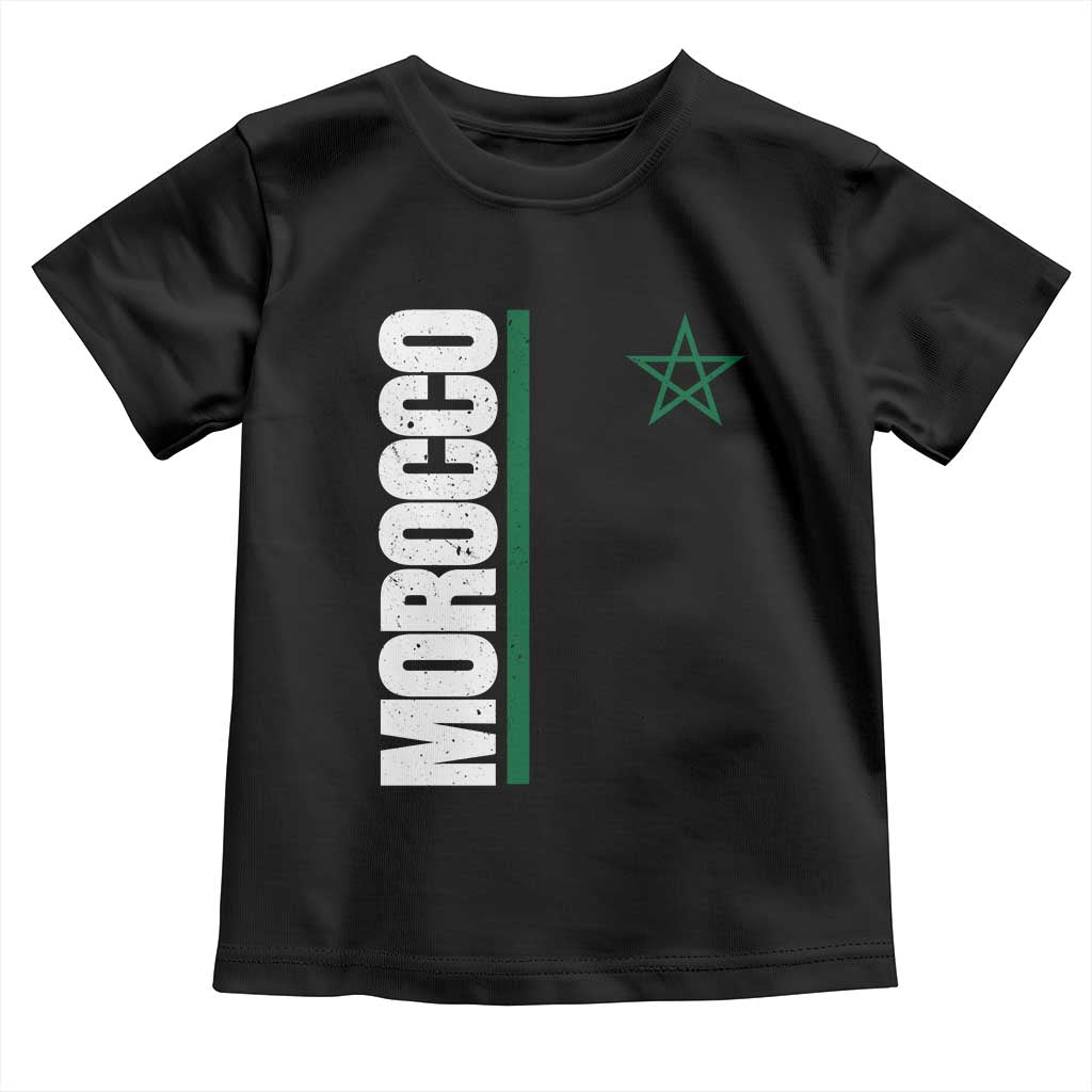 Morocco Green Star Flag Patriotic Moroccan Pride Toddler T Shirt
