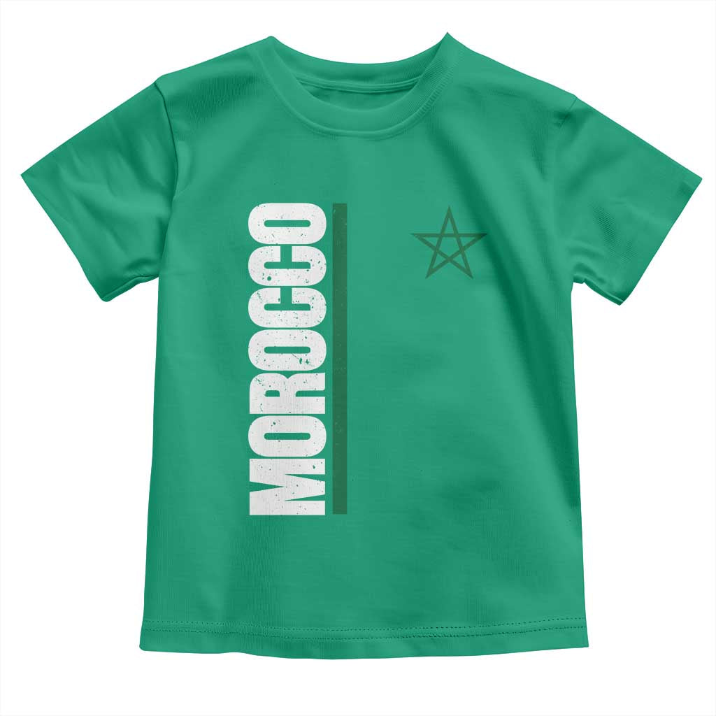 Morocco Green Star Flag Patriotic Moroccan Pride Toddler T Shirt