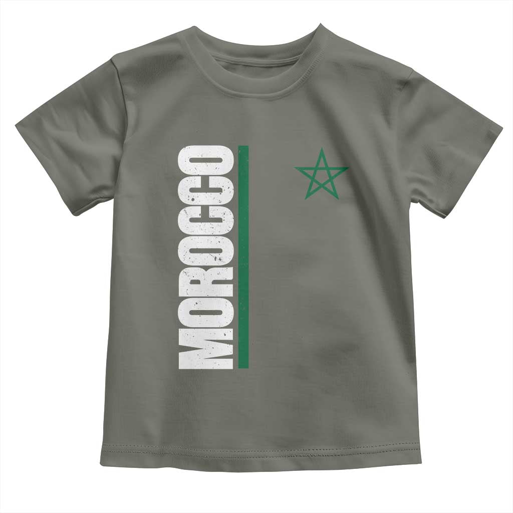Morocco Green Star Flag Patriotic Moroccan Pride Toddler T Shirt