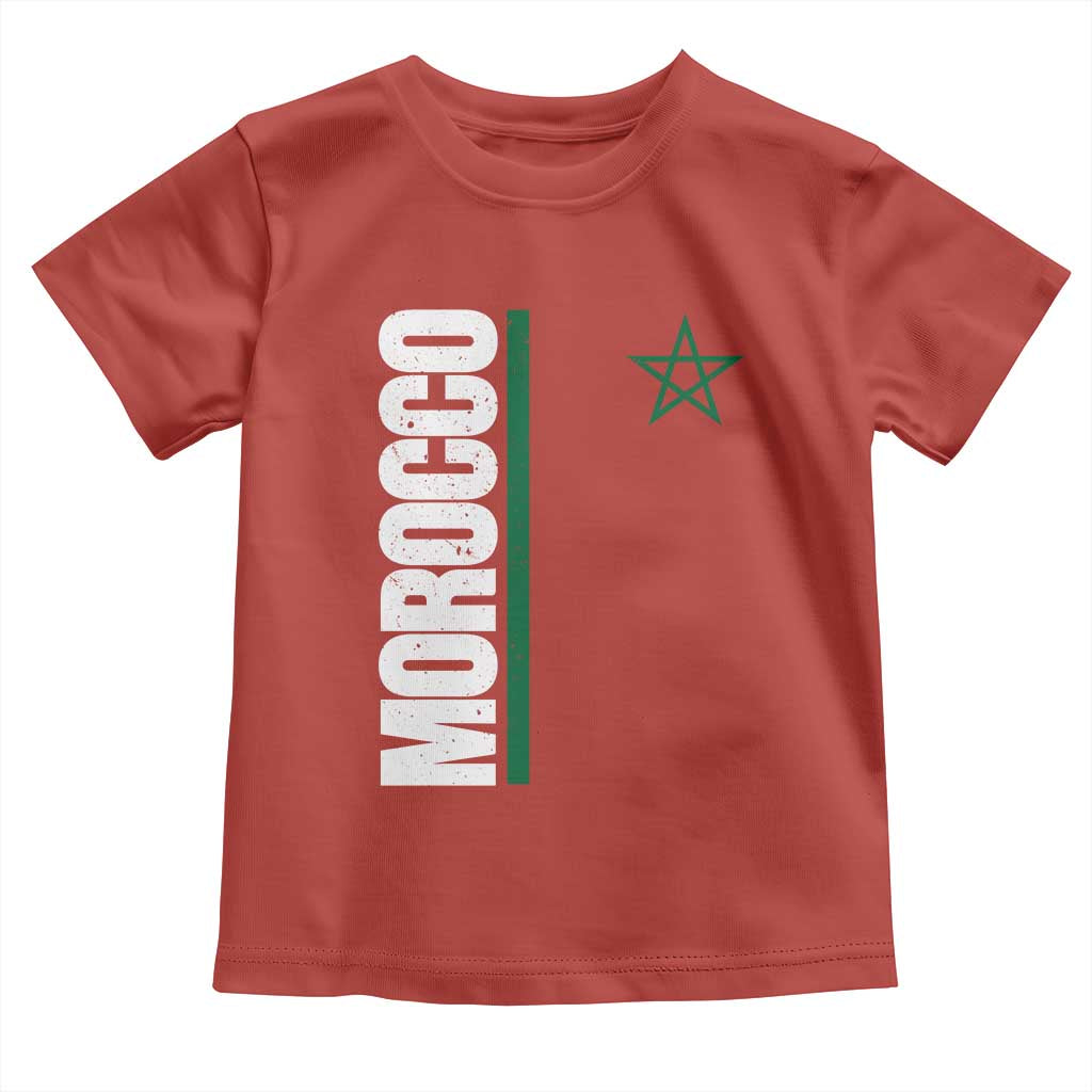 Morocco Green Star Flag Patriotic Moroccan Pride Toddler T Shirt