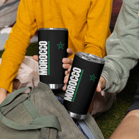 Morocco Green Star Flag Patriotic Moroccan Pride Tumbler Cup