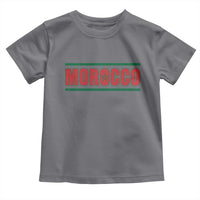 Proud Moroccan Vintage Marocco Flag Green Stripes Toddler T Shirt