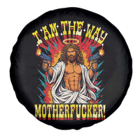 Funny Jesus LitRPG I Am The Way Motherfucker Spare Tire Cover