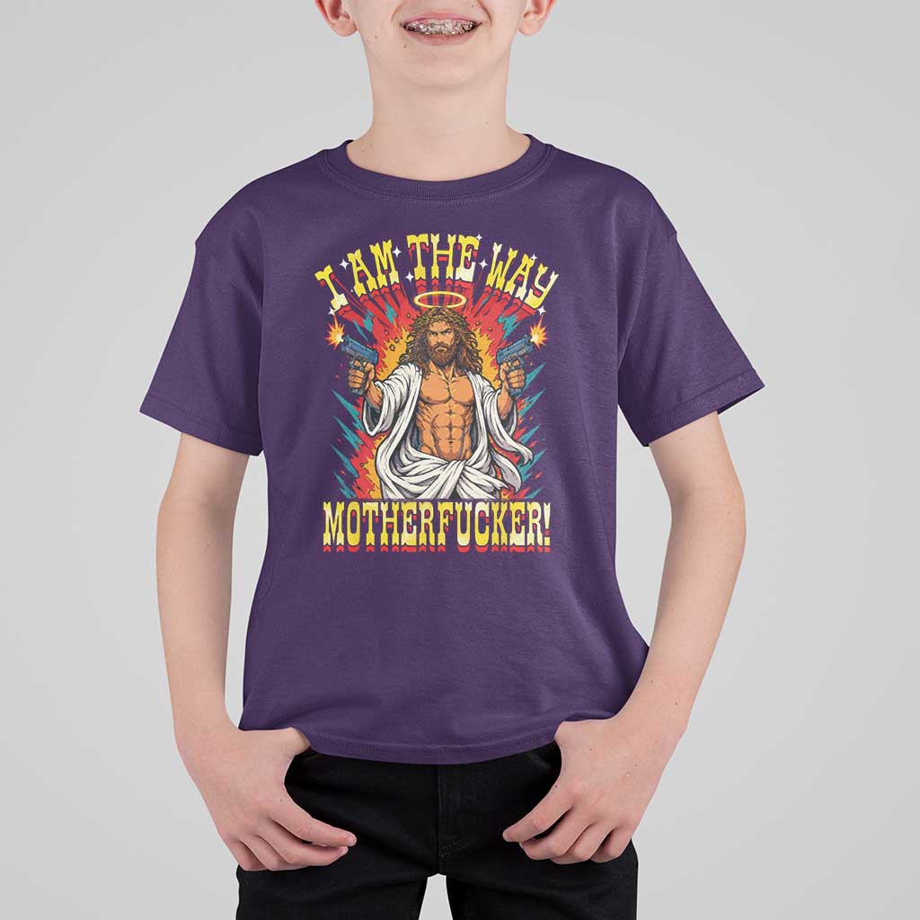 Funny Jesus LitRPG I Am The Way Motherfucker T Shirt For Kid