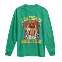 Funny Jesus LitRPG I Am The Way Motherfucker Long Sleeve Shirt