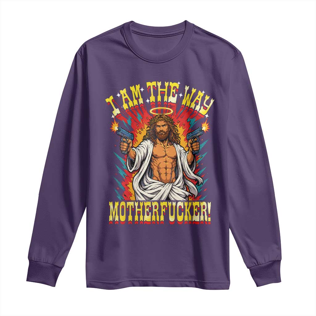 Funny Jesus LitRPG I Am The Way Motherfucker Long Sleeve Shirt