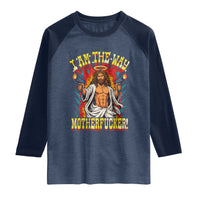 Funny Jesus LitRPG I Am The Way Motherfucker Raglan Shirt