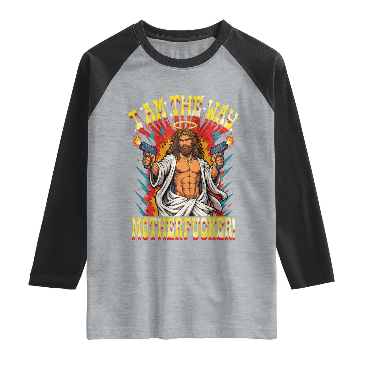 Funny Jesus LitRPG I Am The Way Motherfucker Raglan Shirt