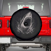 Vintage Great White Shark Jaw Graphic Spare Tire Cover Marine Life Gifts