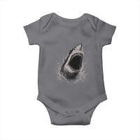 Vintage Great White Shark Jaw Graphic Baby Onesie Marine Life Gifts