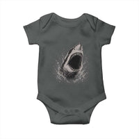 Vintage Great White Shark Jaw Graphic Baby Onesie Marine Life Gifts
