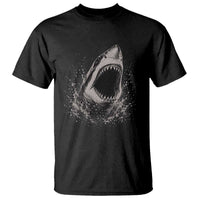 Vintage Great White Shark Jaw Graphic T Shirt Marine Life Gifts