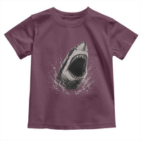 Vintage Great White Shark Jaw Graphic Toddler T Shirt Marine Life Gifts