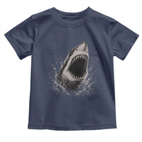Vintage Great White Shark Jaw Graphic Toddler T Shirt Marine Life Gifts