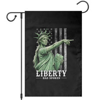 Liberty Has Spoken Garden Flag Funny Basketball Statue of Liberty Pointing Meme