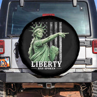 Liberty Has Spoken Spare Tire Cover Funny Basketball Statue of Liberty Pointing Meme