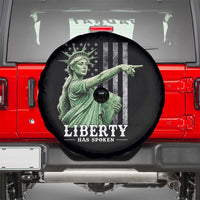 Liberty Has Spoken Spare Tire Cover Funny Basketball Statue of Liberty Pointing Meme