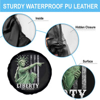 Liberty Has Spoken Spare Tire Cover Funny Basketball Statue of Liberty Pointing Meme