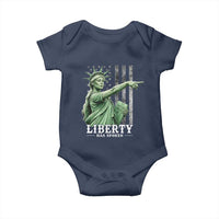 Liberty Has Spoken Baby Onesie Funny Basketball Statue of Liberty Pointing Meme