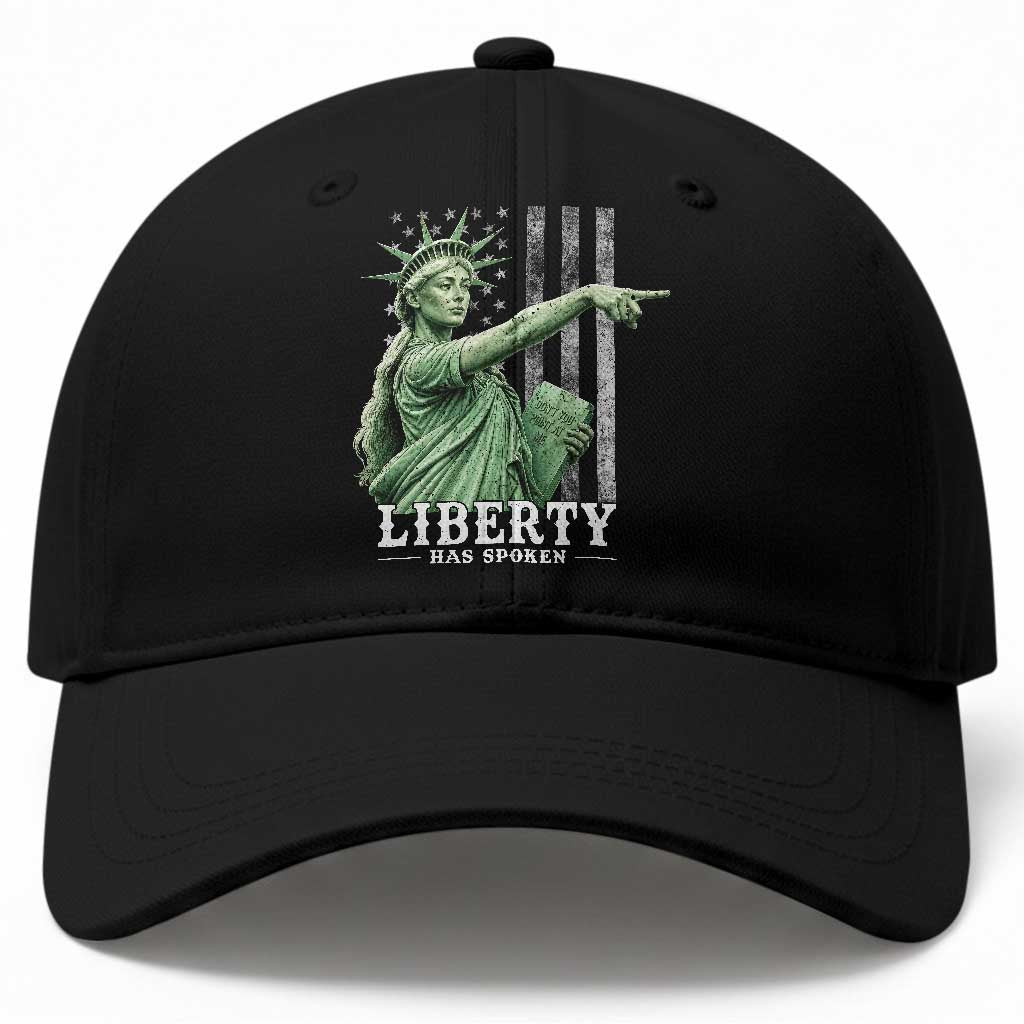 Liberty Has Spoken Baseball Cap Funny Basketball Statue of Liberty Pointing Meme