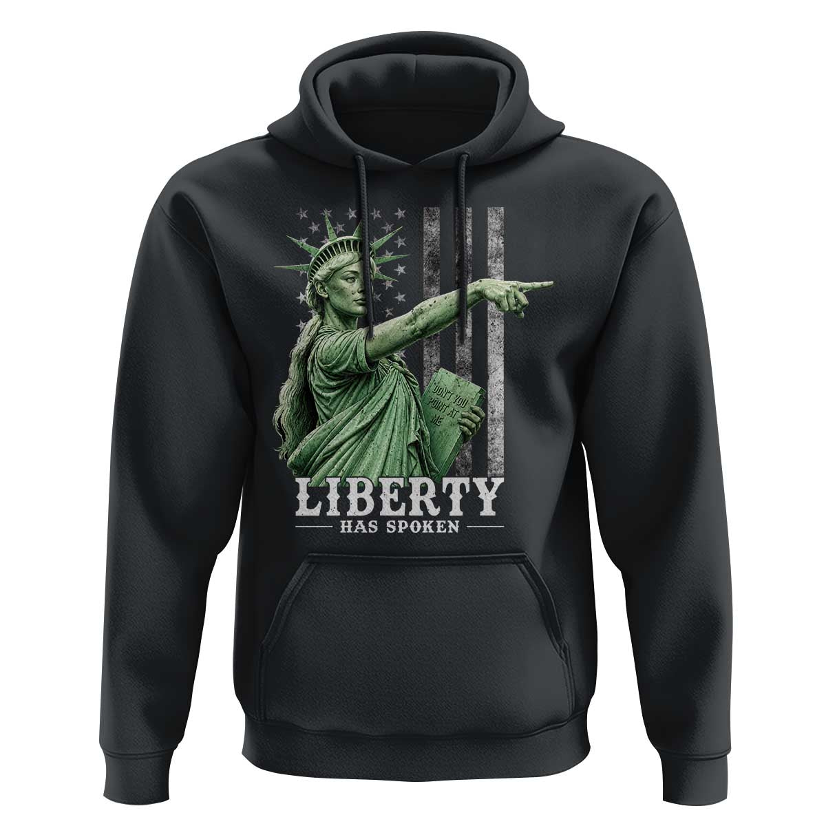Liberty Has Spoken Hoodie Funny Basketball Statue of Liberty Pointing Meme