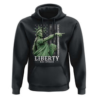 Liberty Has Spoken Hoodie Funny Basketball Statue of Liberty Pointing Meme