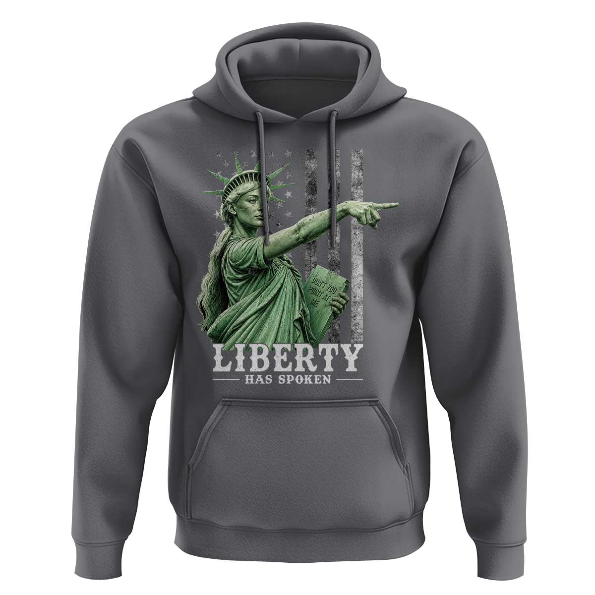 Liberty Has Spoken Hoodie Funny Basketball Statue of Liberty Pointing Meme