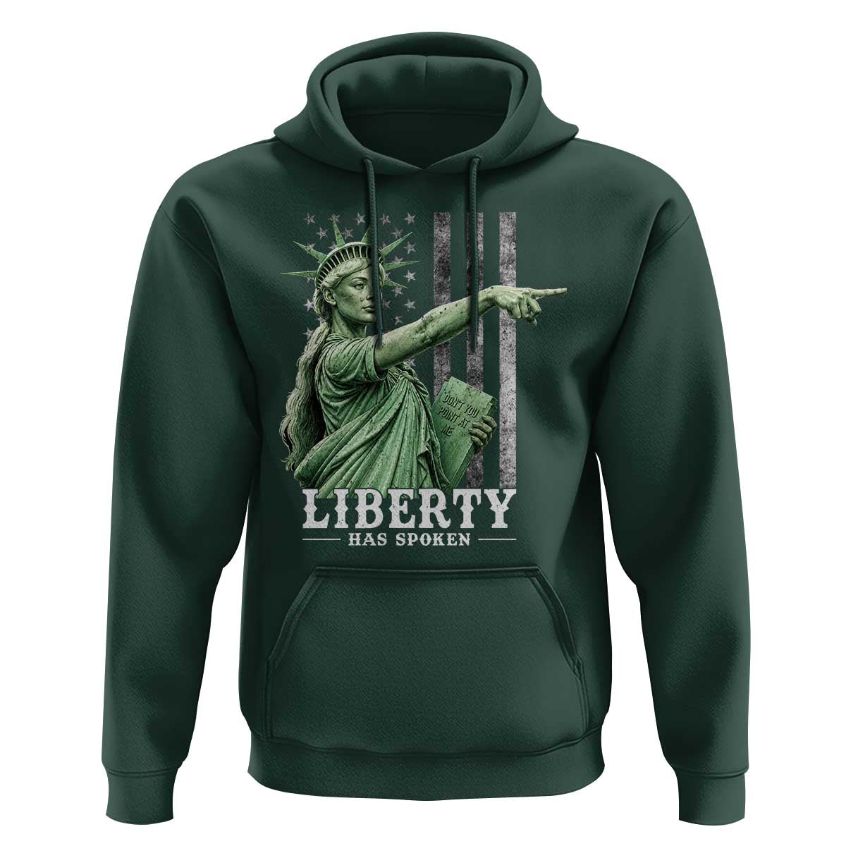 Liberty Has Spoken Hoodie Funny Basketball Statue of Liberty Pointing Meme