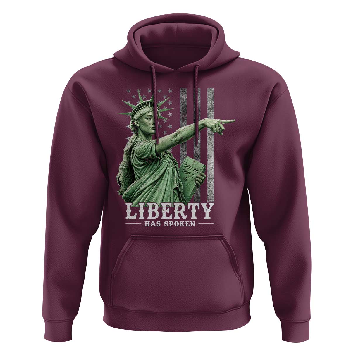 Liberty Has Spoken Hoodie Funny Basketball Statue of Liberty Pointing Meme
