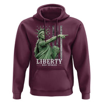 Liberty Has Spoken Hoodie Funny Basketball Statue of Liberty Pointing Meme