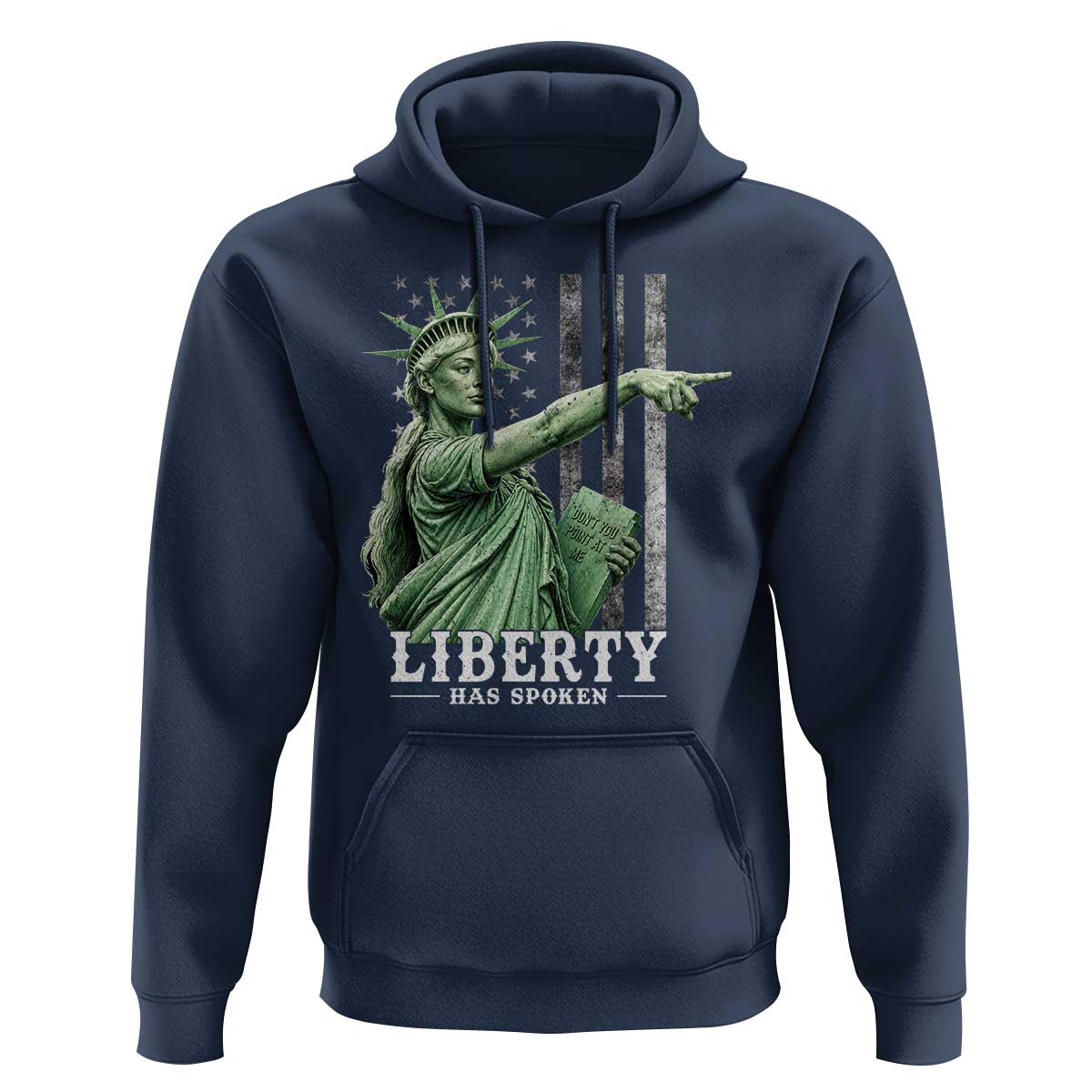 Liberty Has Spoken Hoodie Funny Basketball Statue of Liberty Pointing Meme