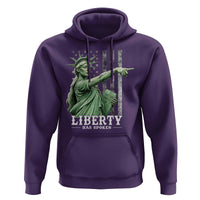 Liberty Has Spoken Hoodie Funny Basketball Statue of Liberty Pointing Meme