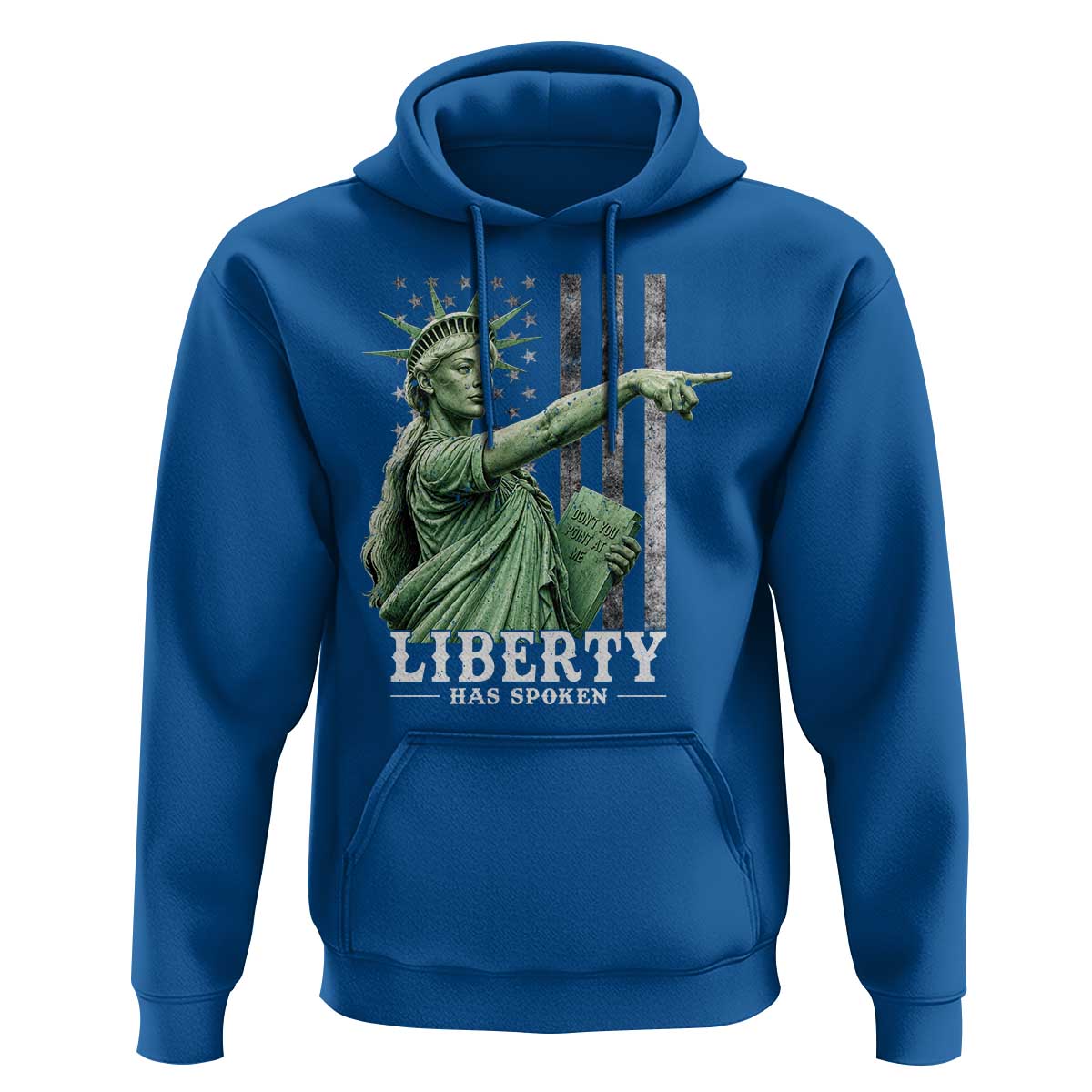 Liberty Has Spoken Hoodie Funny Basketball Statue of Liberty Pointing Meme