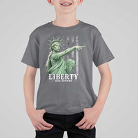 Liberty Has Spoken T Shirt For Kid Funny Basketball Statue of Liberty Pointing Meme