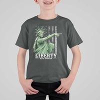 Liberty Has Spoken T Shirt For Kid Funny Basketball Statue of Liberty Pointing Meme