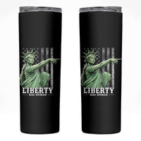 Liberty Has Spoken Skinny Tumbler Funny Basketball Statue of Liberty Pointing Meme