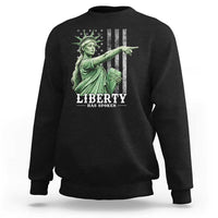Liberty Has Spoken Sweatshirt Funny Basketball Statue of Liberty Pointing Meme
