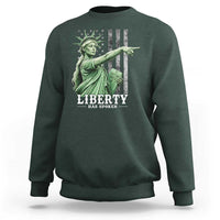 Liberty Has Spoken Sweatshirt Funny Basketball Statue of Liberty Pointing Meme