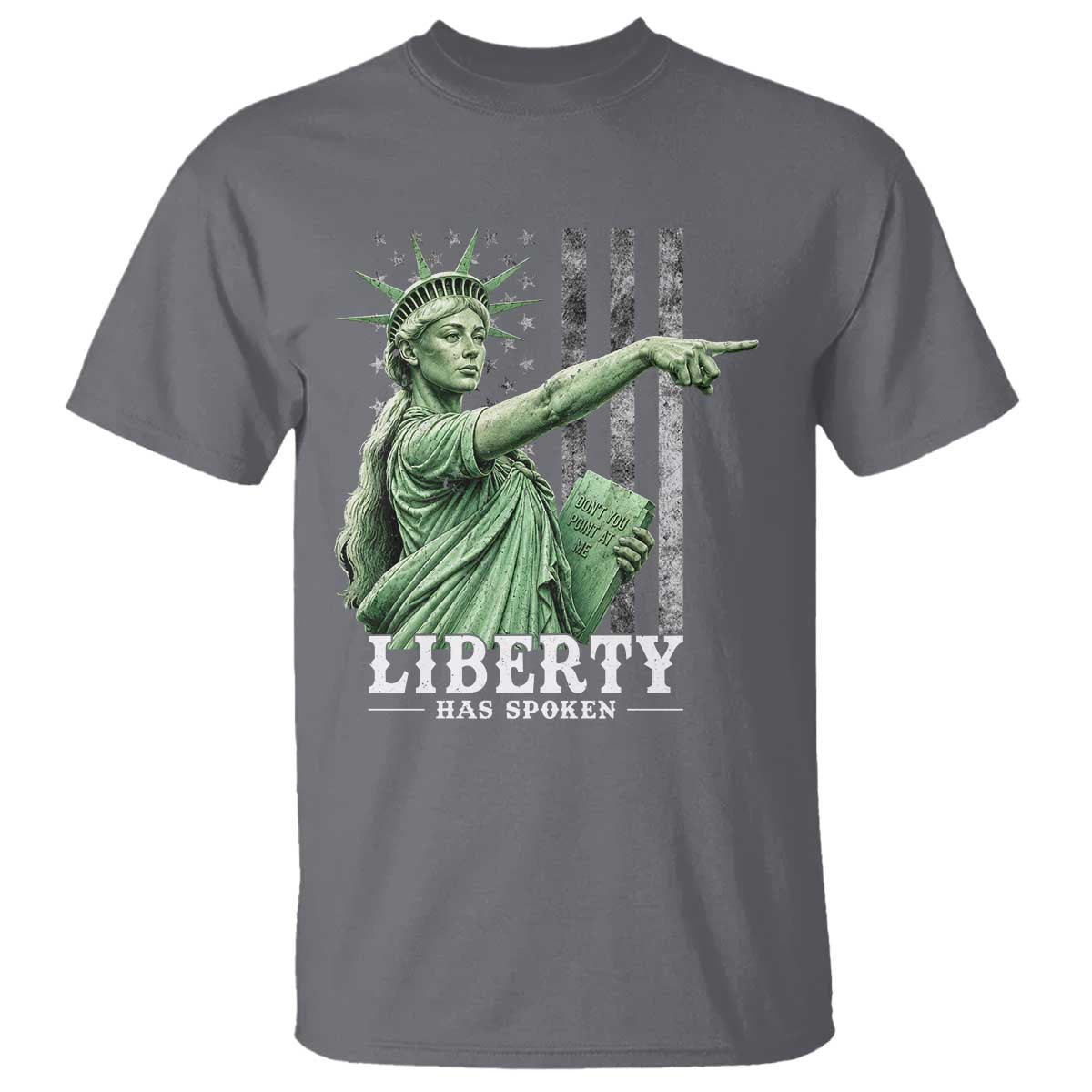 Liberty Has Spoken T Shirt Funny Basketball Statue of Liberty Pointing Meme