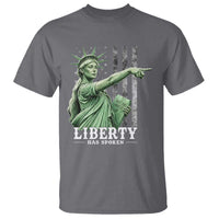 Liberty Has Spoken T Shirt Funny Basketball Statue of Liberty Pointing Meme