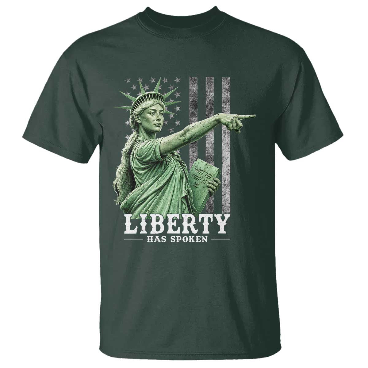 Liberty Has Spoken T Shirt Funny Basketball Statue of Liberty Pointing Meme