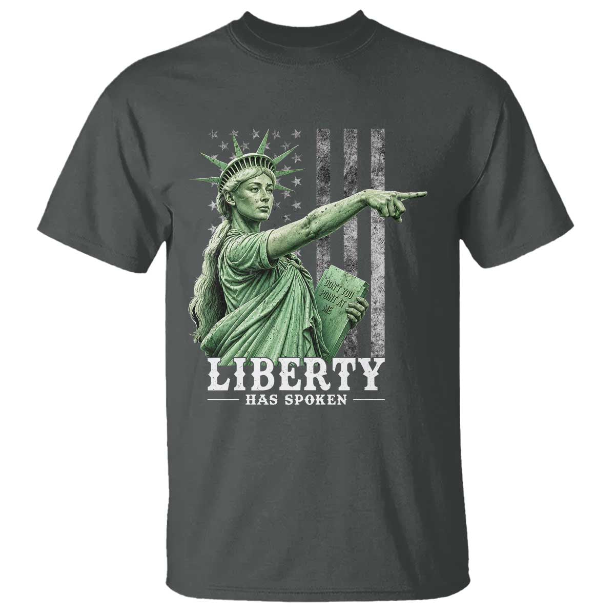 Liberty Has Spoken T Shirt Funny Basketball Statue of Liberty Pointing Meme