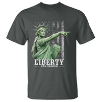 Liberty Has Spoken T Shirt Funny Basketball Statue of Liberty Pointing Meme