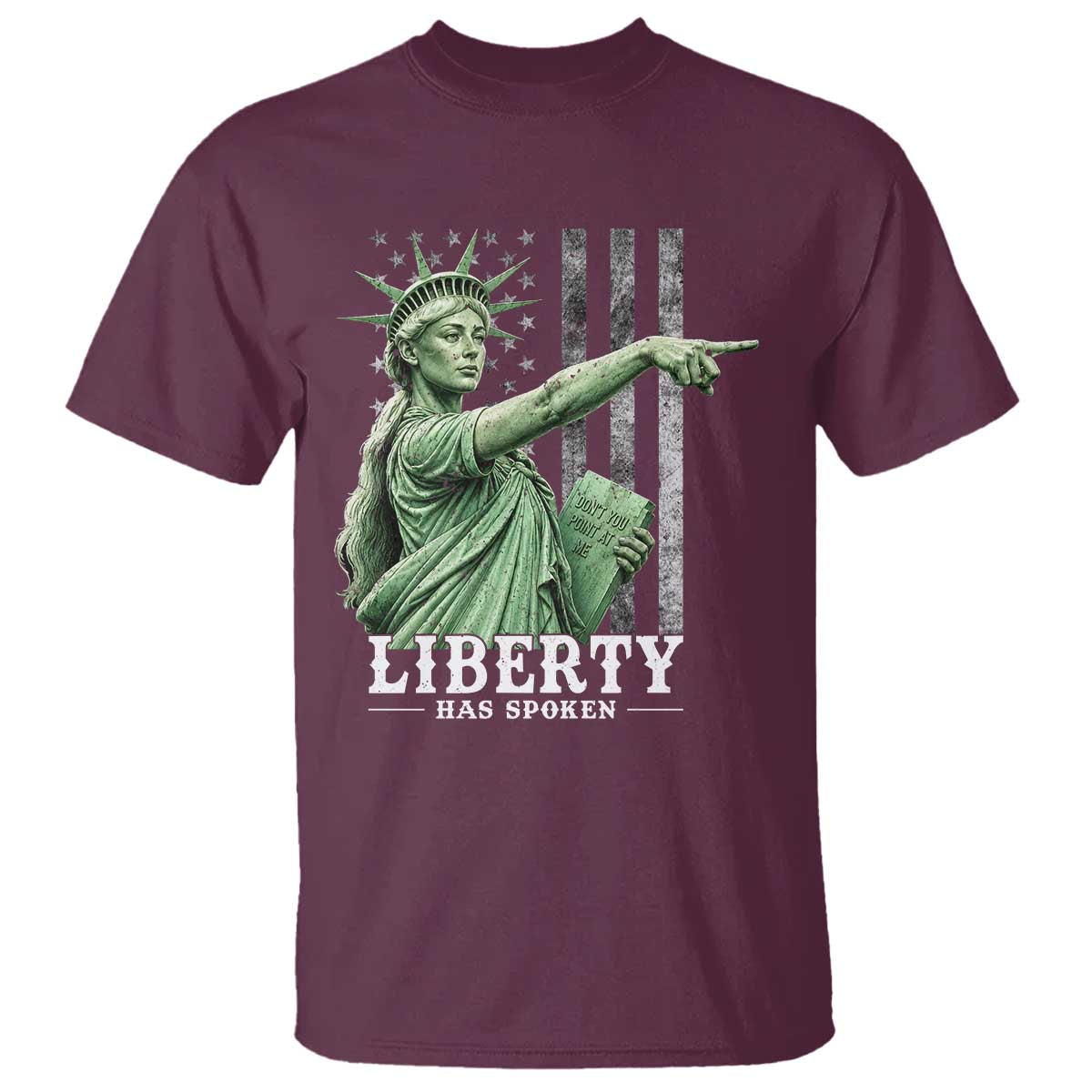 Liberty Has Spoken T Shirt Funny Basketball Statue of Liberty Pointing Meme