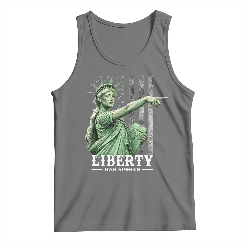 Liberty Has Spoken Tank Top Funny Basketball Statue of Liberty Pointing Meme