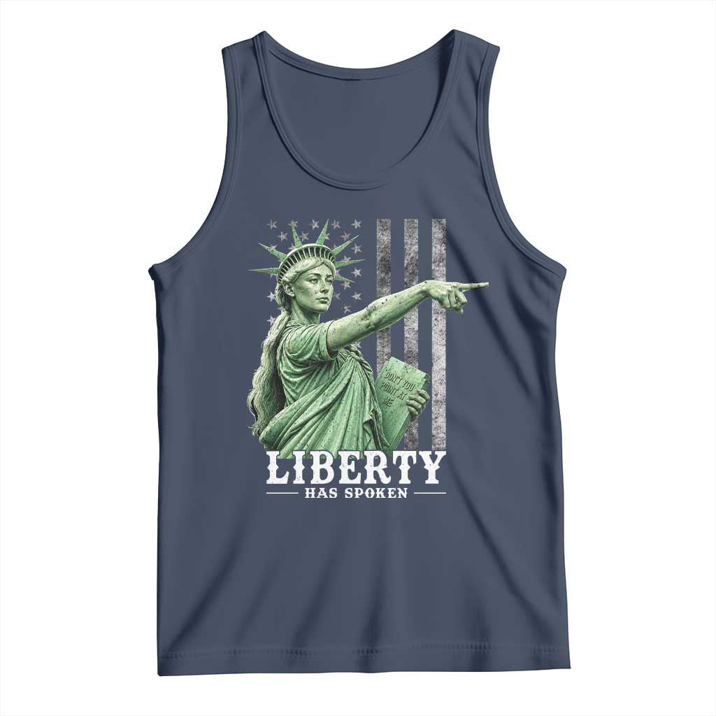 Liberty Has Spoken Tank Top Funny Basketball Statue of Liberty Pointing Meme